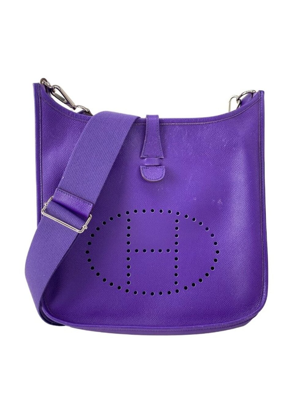 Hermes Shoulder Bag Evelyne 3 III PM Crocus Silver